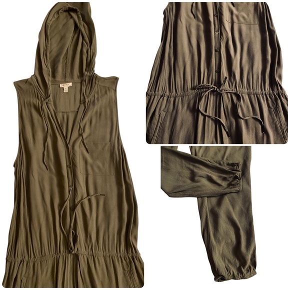 JOIE (SOFT) - Biltmore B Jumpsuit in Deep Lichen Green - L - Picture 3 of 16